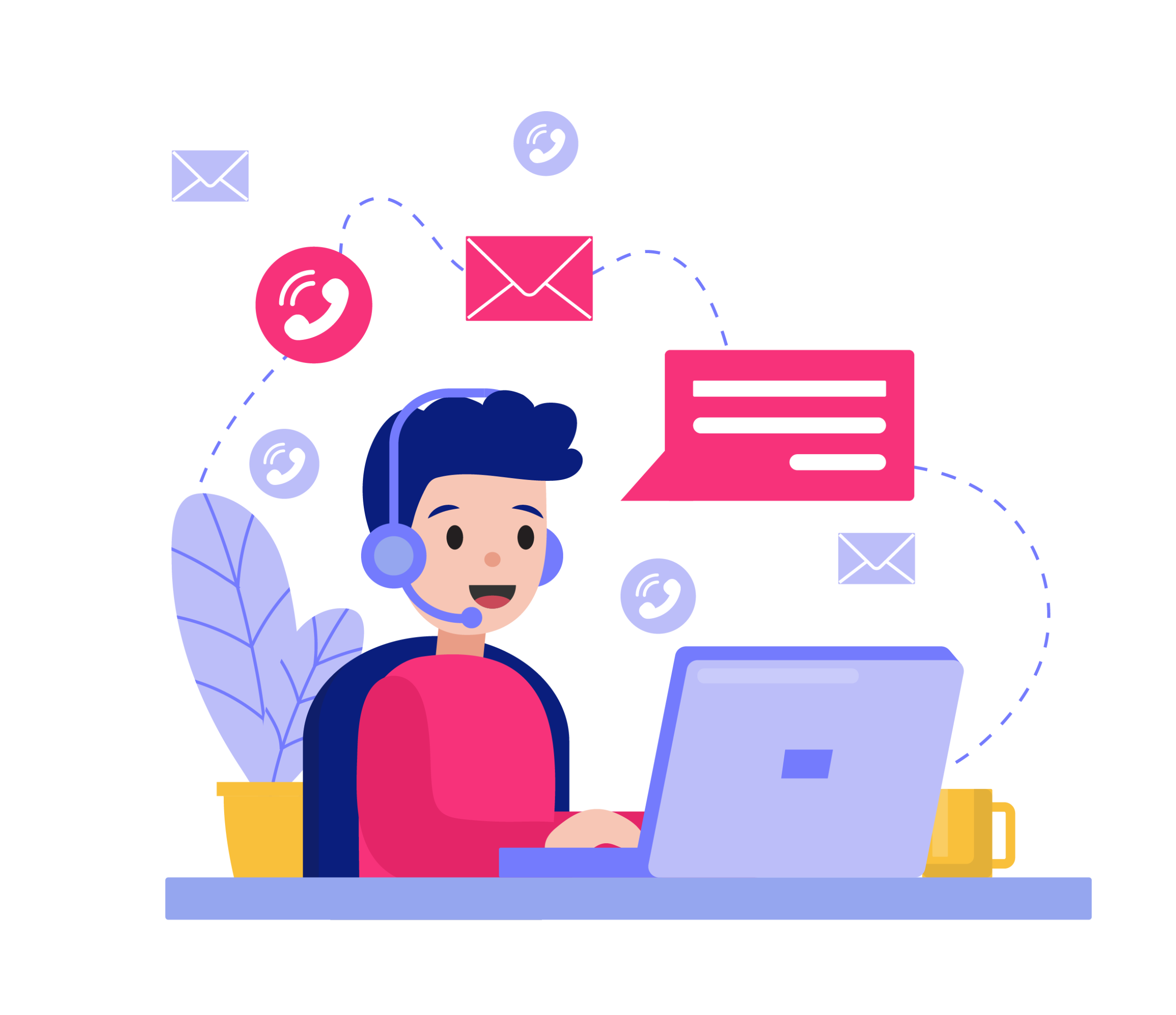 —Pngtree—contact our male customer service_5412873